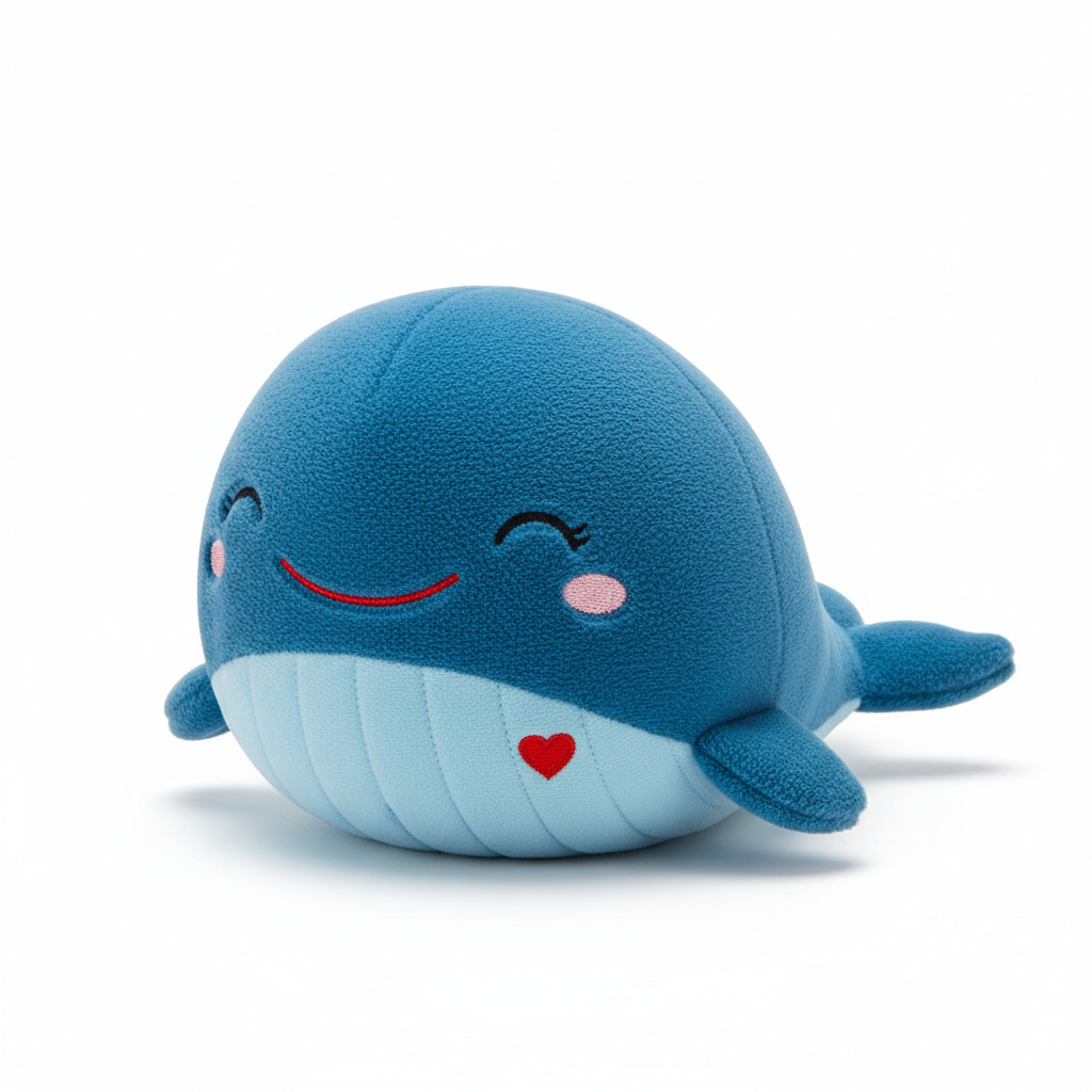 Plush whale stuffed animal toy