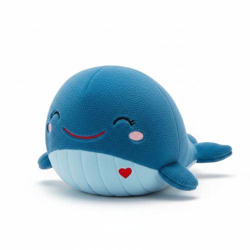 Plush whale stuffed animal toy
